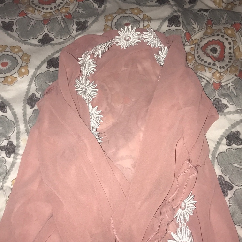 A long cardigan.
